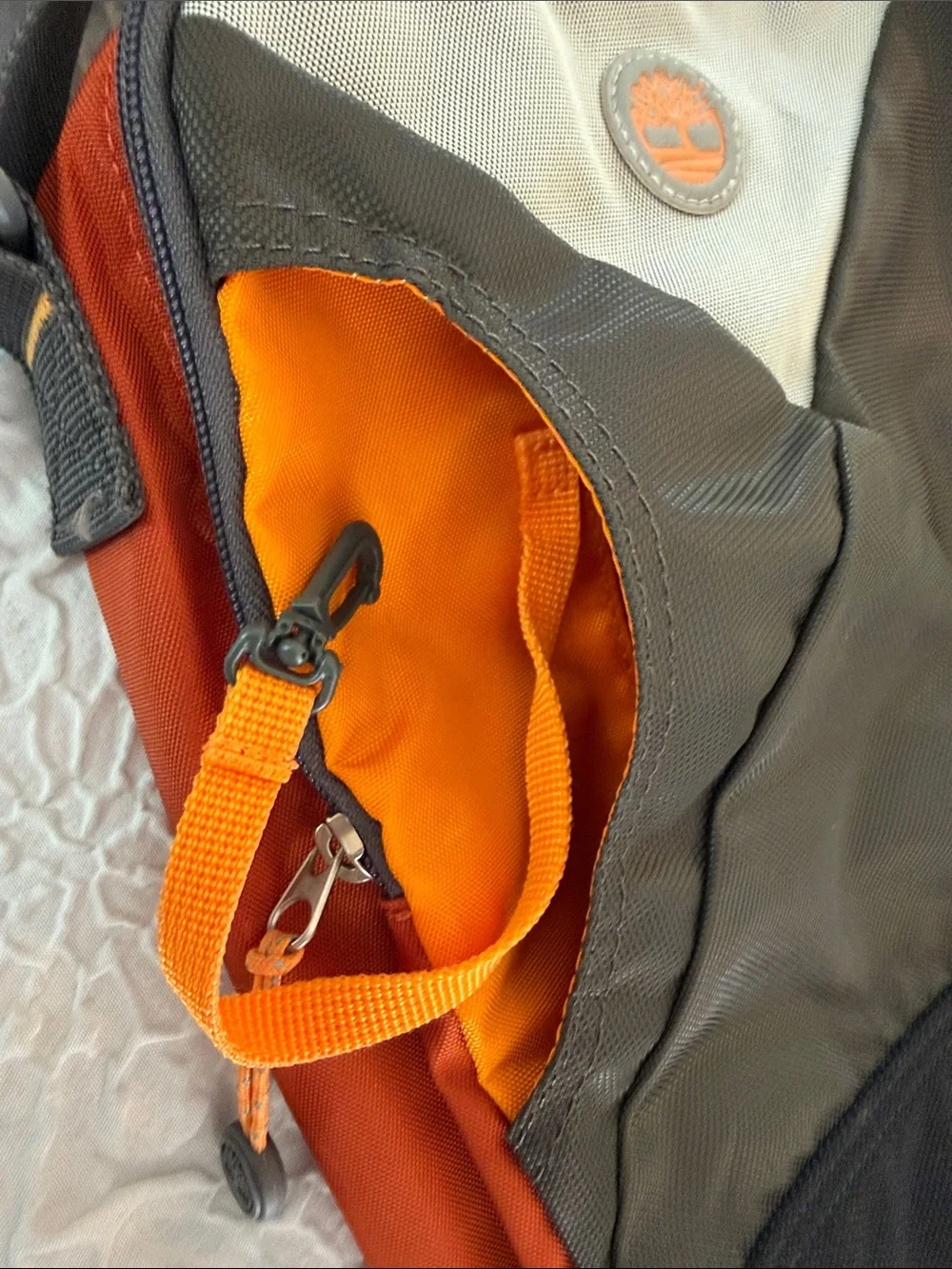 Timberland Olive, Orange & Gray Compact Crossbody Messenger